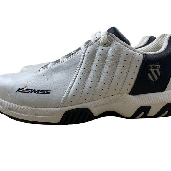 K*SWISS Men's 01289167ST124 WHT/NVY/SLVR Sneakers Size 7 Vintage 90s-Y2K - Picture 2 of 8